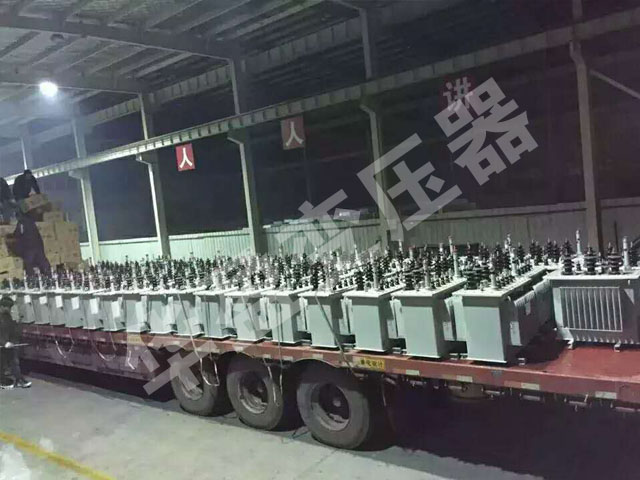 岳阳非晶合金变压器发货现场